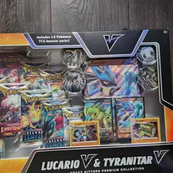 Pokemon Heavy Hitters 14-Pack Lucario v Tyranitar v Premium Collection Box 820650856716 - Image 3