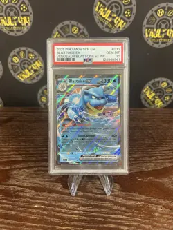 Pokemon Scarlet & Violet Stellar Crown Blastoise EX 30/142 Stamped Promo PSA 10 - Image 1