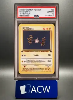 Magnemite - 2000 Team Rocket 🔥 1st Edition PSA 10 🔥 GEM Vintage Pokemon U38 - Image 1