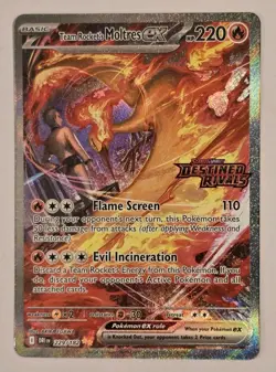 Pokemon TCG Team Rocket's Moltres ex Destined Rivals Stamped UPC Promo Set - Image 3