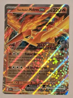 Pokemon TCG Team Rocket's Moltres ex Destined Rivals Stamped UPC Promo Set - Image 4