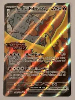 Pokemon TCG Team Rocket's Moltres ex Destined Rivals Stamped UPC Promo Set - Image 5