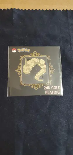 Pokemon 24k Gold Plated Korean Sticker ONIX (Pack Fresh) - Image 1