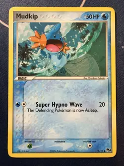Mudkip 11/17 Pokemon 2006 Pop Series 4 Common Non-Holo LP - Image 1