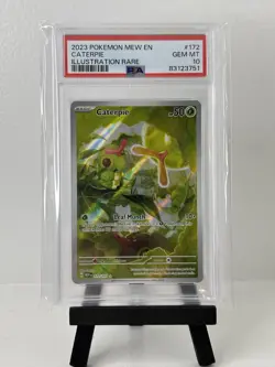 Pokemon TCG Caterpie Illustration Rare 172/165 Scarlet & Violet 151 PSA 10 - Image 1