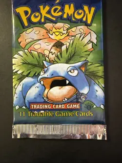 Pokemon Base Set Booster Pack Unlimited Venusaur Art Factory Sealed - Image 5