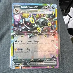 2025 Pokemon Scarlet and Violet Prismatic Evolutions #060 Umbreon ex RR - Image 1