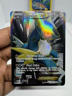 Pokemon TCG Cobalion Ex Plasma Storm 133/135 Full Art BW Holo NM/LP - Image 1