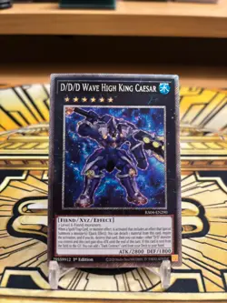 Yugioh D/D/D-Wellenhochkonig Caesar RA04-EN290 Plantinum Secret Rare - Image 1