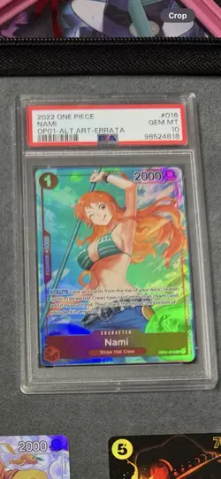Nami Alt Art OP01-016 R Rare Romance Dawn One Piece Card Game PSA 10 - Image 1