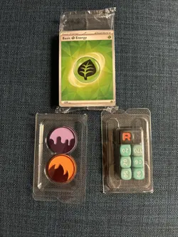 Destined Rivals ETB extras / Team Rocket Dice, Coins, and Energy cards - Image 1
