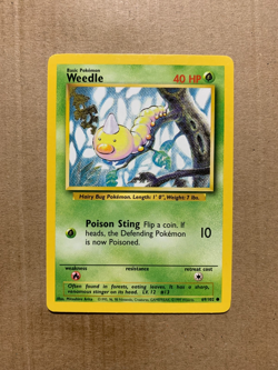 Weedle 69/102 Base Set - Common Pokemon Card - NM - Image 1
