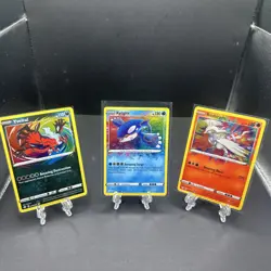 Pokemon Shining Fates Amazing Rare Kyogre Yveltal Reshiram Holo Set 3 Cards NM/M - Image 1