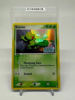 TREECKO Holo 67/100 COMMON EX Crystal Guardians Stamped Pokemon Card - Image 1