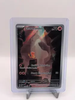 Pokemon Charmander TCG Scarlet Violet-151 Holo Illustration Rare Card 168/165 - Image 1