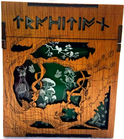 MTG Commander Deck Box 5 COLOR FLAT TOP wood acrylic magnets Magic the Gathering - Image 2