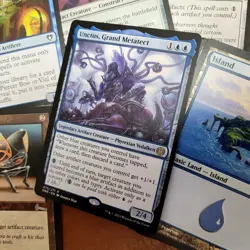 Whole COMMANDER Magic Deck MTG - Unctus Grand Metatect Mono Blue ARTIFACTS Rare - Image 1