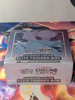 Pokemon Chilling Reign Pokemon Center ETB Ice Rider Calyrex Elite Trainer Box PC - Image 5