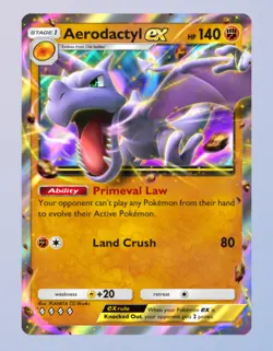 Aerodactyl EX, Pokemon TCG Pocket, English, Mythical Island set, Digital - Image 1