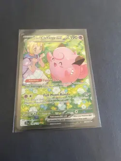 Pokemon Lillie's Clefairy ex 184/159 Sv09: Journey Together Holo NM - Image 2