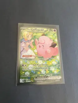 Pokemon Lillie's Clefairy ex 184/159 Sv09: Journey Together Holo NM - Image 3