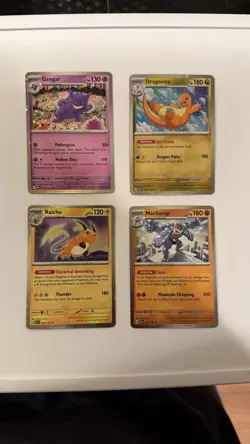 Pokemon TCG Sam's Club 151 4 Mini Tin Promos NM Cosmos Holo SWIRL PATTERNS rare - Image 3