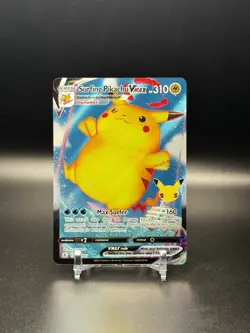 POKEMON CELEBRATIONS #009 SURFING PIKACHU VMAX FULL ART ULTRA RARE - NM - Image 1