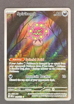 Pokemon TCG Spiritomb 148/132 Mega Evolutions Secret Rare NM Pack Fresh - Image 1