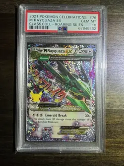 PSA 10 M Rayquaza EX 76/108 Celebrations 25th Anniversary Pokemon - Image 1