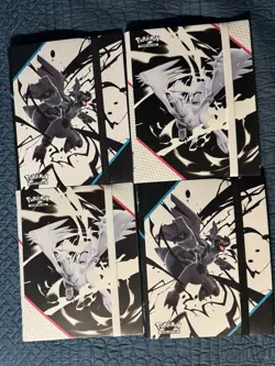 Pokemon Binder Set of 4 (2 Black Bolt 2 White Flare) Binders Only - Image 1