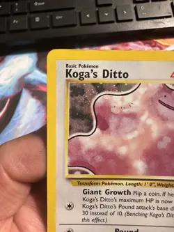 Pokemon TCG Koga’s Ditto Gym Challenge Holo 10/132 Mp - Image 3