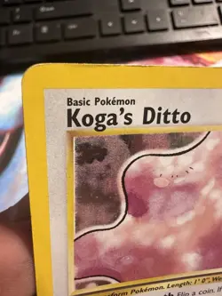 Pokemon TCG Koga’s Ditto Gym Challenge Holo 10/132 Mp - Image 5
