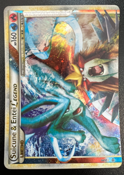 Pokemon Suicune & Entei Legend 94/95 + 95/95 (both) HGSS Unleashed Holofoil LP - Image 3