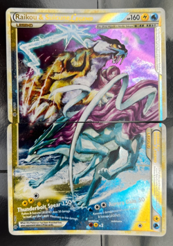 Pokemon Raikou & Suicune Legend 92/95 + 93/95 (both) HGSS Unleashed Holofoil LP - Image 1
