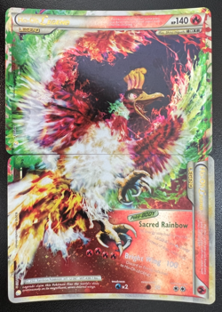 Pokemon Ho-Oh Legend 111/123 + 112/123 (both) HeartGold SoulSilver Holo LP/MP - Image 1