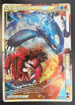 Pokemon Kyogre & Groudon Legend 87/90 + 88/90 (both) Undaunted Holofoil LP - Image 1