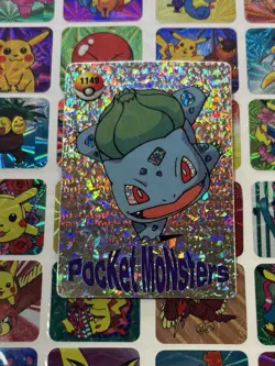 Pokemon Vintage Pocket Monsters Vending HOLO Prism Sticker 1999 Bandai Nintendo - Image 1