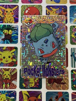 Pokemon Vintage Pocket Monsters Vending HOLO Prism Sticker 1999 Bandai Nintendo - Image 3
