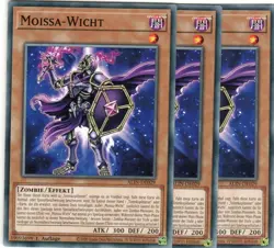 yugioh 3x Moissa Weight ALIN-EN029 Common 1st Edition German - Image 1