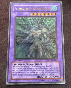 ULTIMATE Rare Elemental Hero Aqua Neos POTD-EN031 1st Edition Yugioh 111 - Image 1