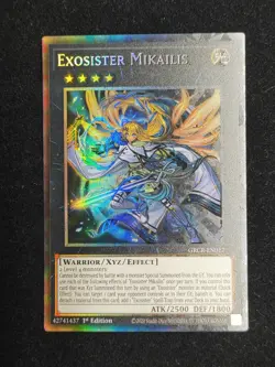 YUGIOH EXOSISTER MIKAILIS COLLECTORS RARE 1ST EDITION NEAR MINT GRCR-EN017 - Image 1