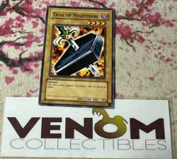 1x (VLP) *ASIAN-ENGLISH* Trial of Nightmare LOB-012 Common 1st Edition YuGiOh - Image 1