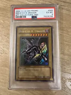 Yu-Gi-Oh! - Red-Eyes B. Dragon BPT-005 Limited Edition - PSA 6 - EX-MT - Image 1