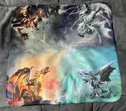 2 Player Yugioh Dragon Rulers Elemental Dragon Mat Cloth Playmat Spell Ground - Image 1