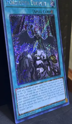 Yugioh! LP Forbidden Droplet - RA01-EN064 - Platinum Secret Rare - 1st Edition - Image 2