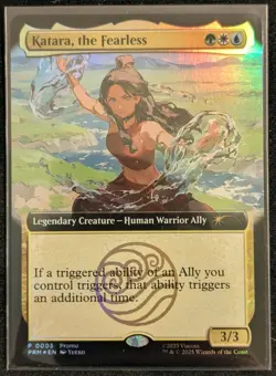 Magic the Gathering x Avatar Katara the Fearless Promo Card SDCC - Image 1