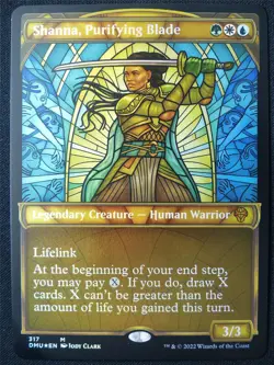 Shanna Purifying Blade Showcase Foil - DMU - Mtg Card #1B6 - Image 1