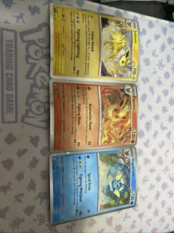Pokemon Flareon Vaporeon Jolteon SVP 167 168 169 Prismatic Evolutions Promo Card - Image 1