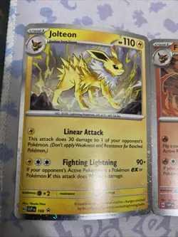 Pokemon Flareon Vaporeon Jolteon SVP 167 168 169 Prismatic Evolutions Promo Card - Image 2