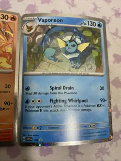 Pokemon Flareon Vaporeon Jolteon SVP 167 168 169 Prismatic Evolutions Promo Card - Image 4